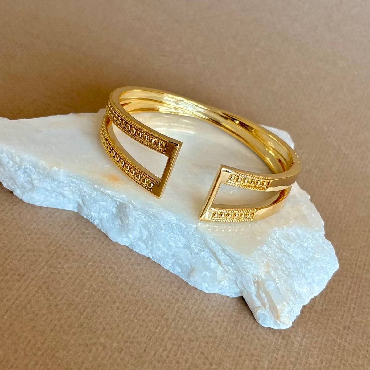 Elarion | Gold Plated Bangle