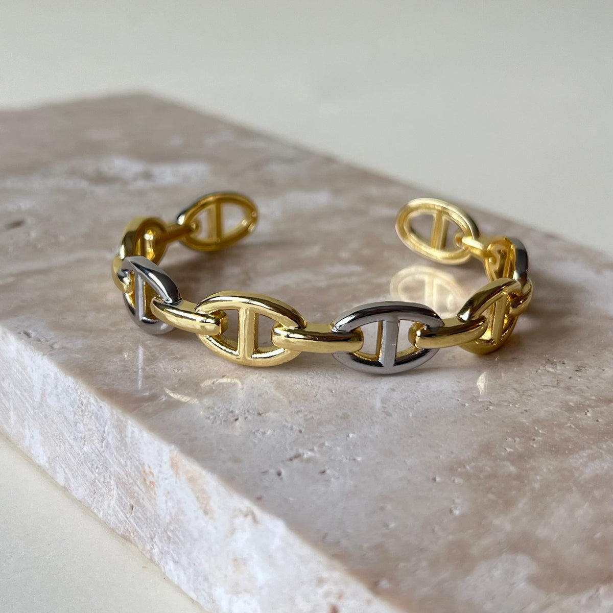 Rete | Gold Plated Bangle