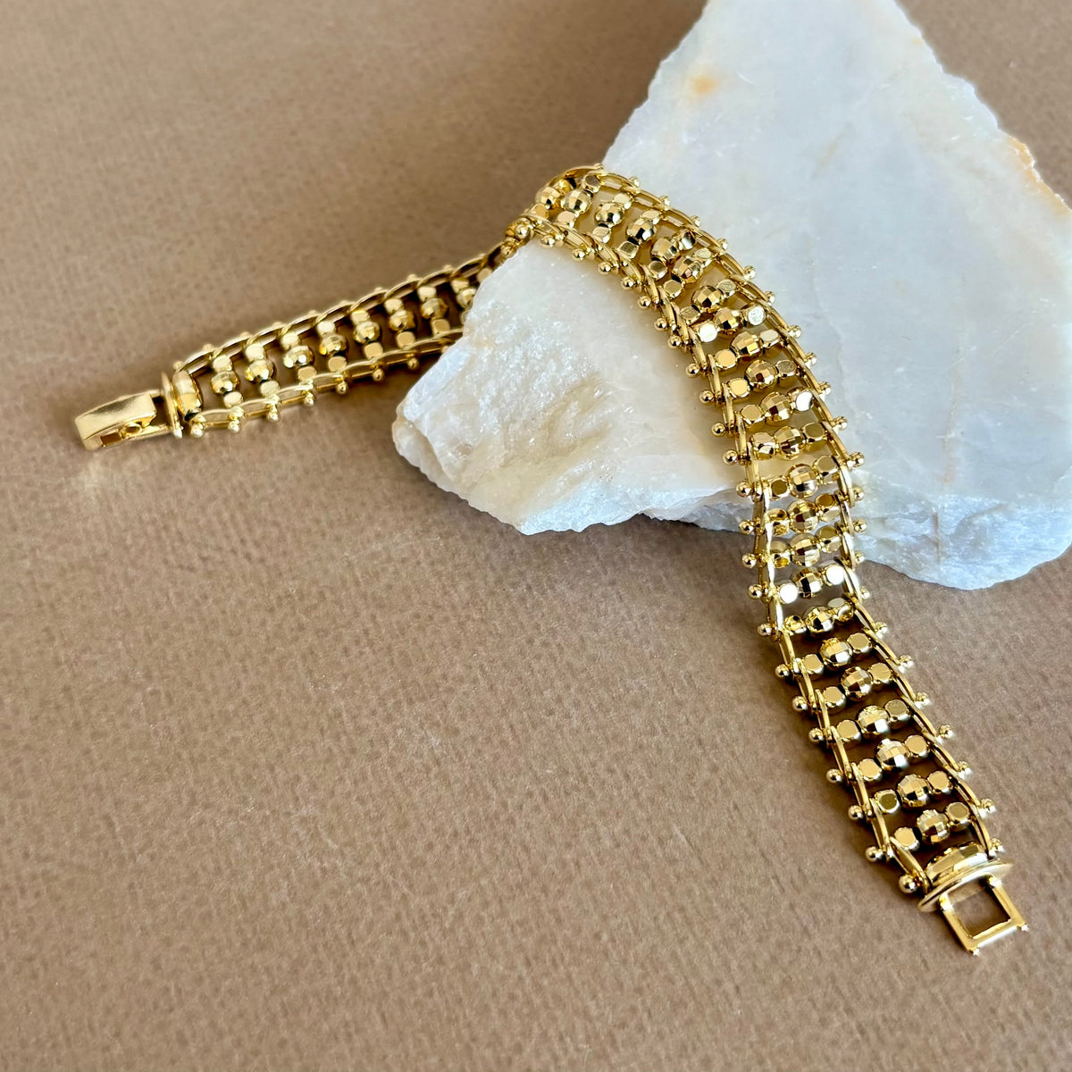 Caltrine | Gold Plated Bracelet