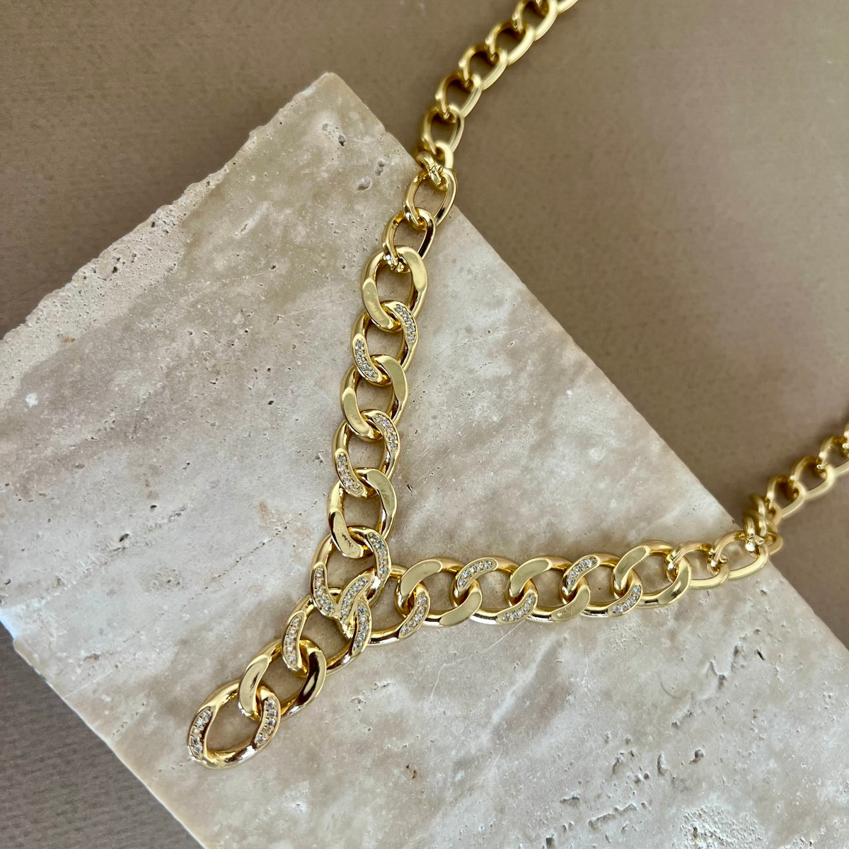 Bonk | Gold plated necklace