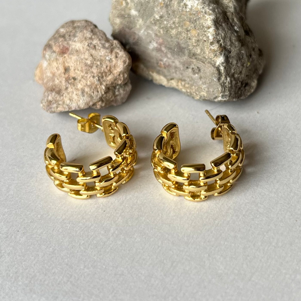 Pilar | Gold Plated Earrings