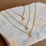 Allerya | Triple Layer Gold Plated Necklace
