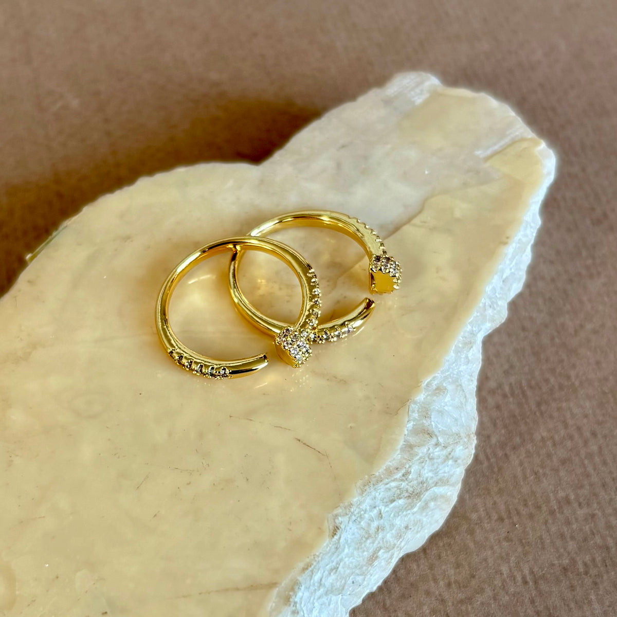 Olivra | Gold Plated Ring