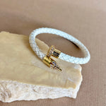 White Chyodo | Gold Plated Bangle