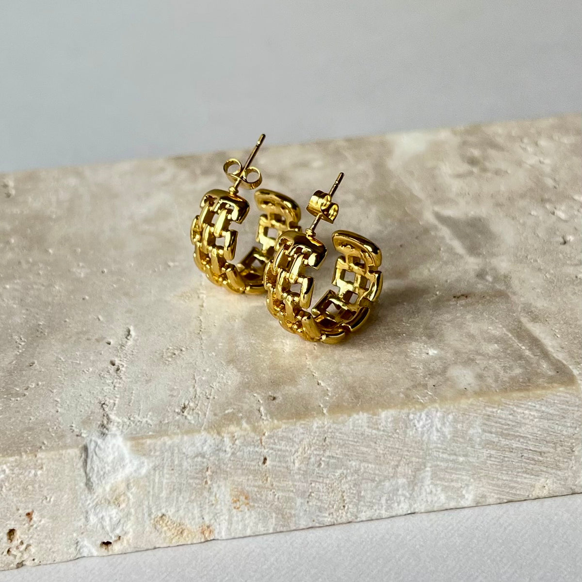 Pilar | Gold Plated Earrings