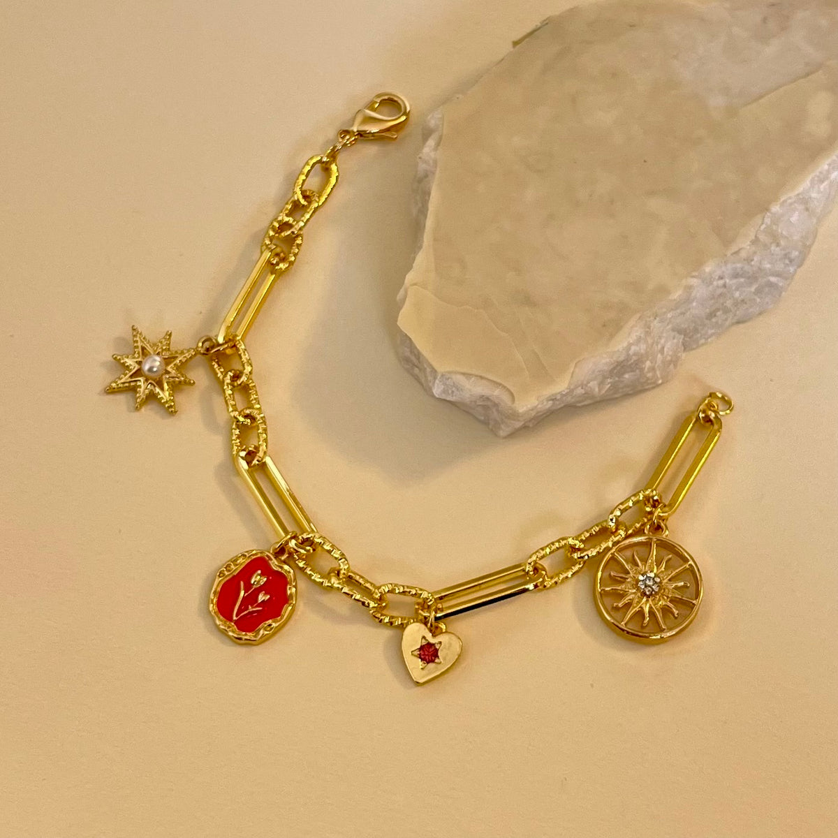 Celestial shore | Gold Plated Bracelet