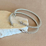 Nuvellea | White Gold Plated Bangle