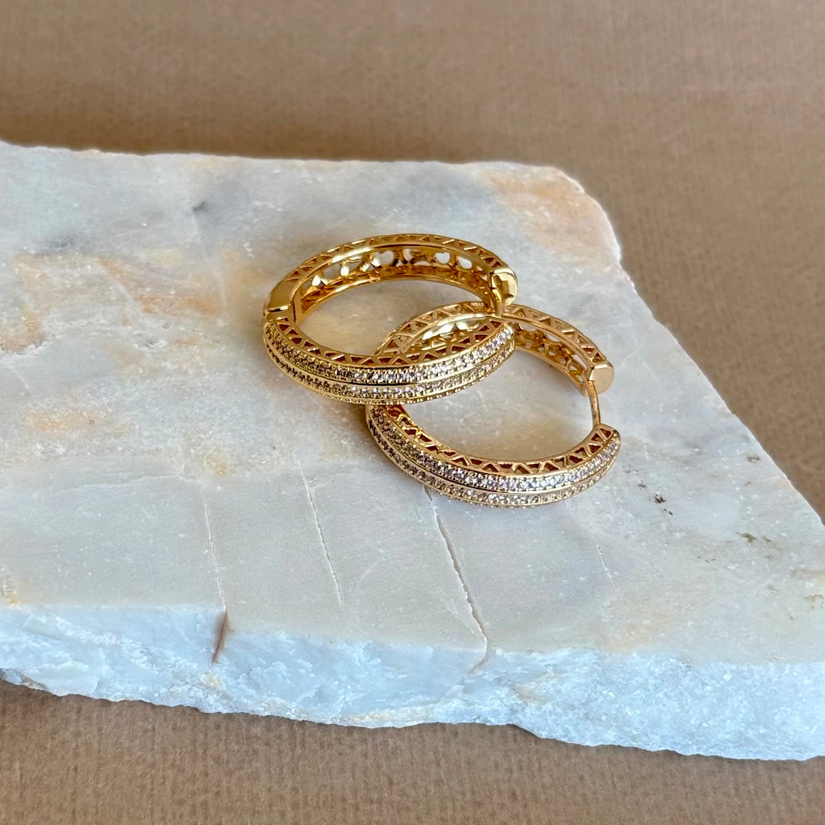 Elvarenne | Gold Plated Earrings