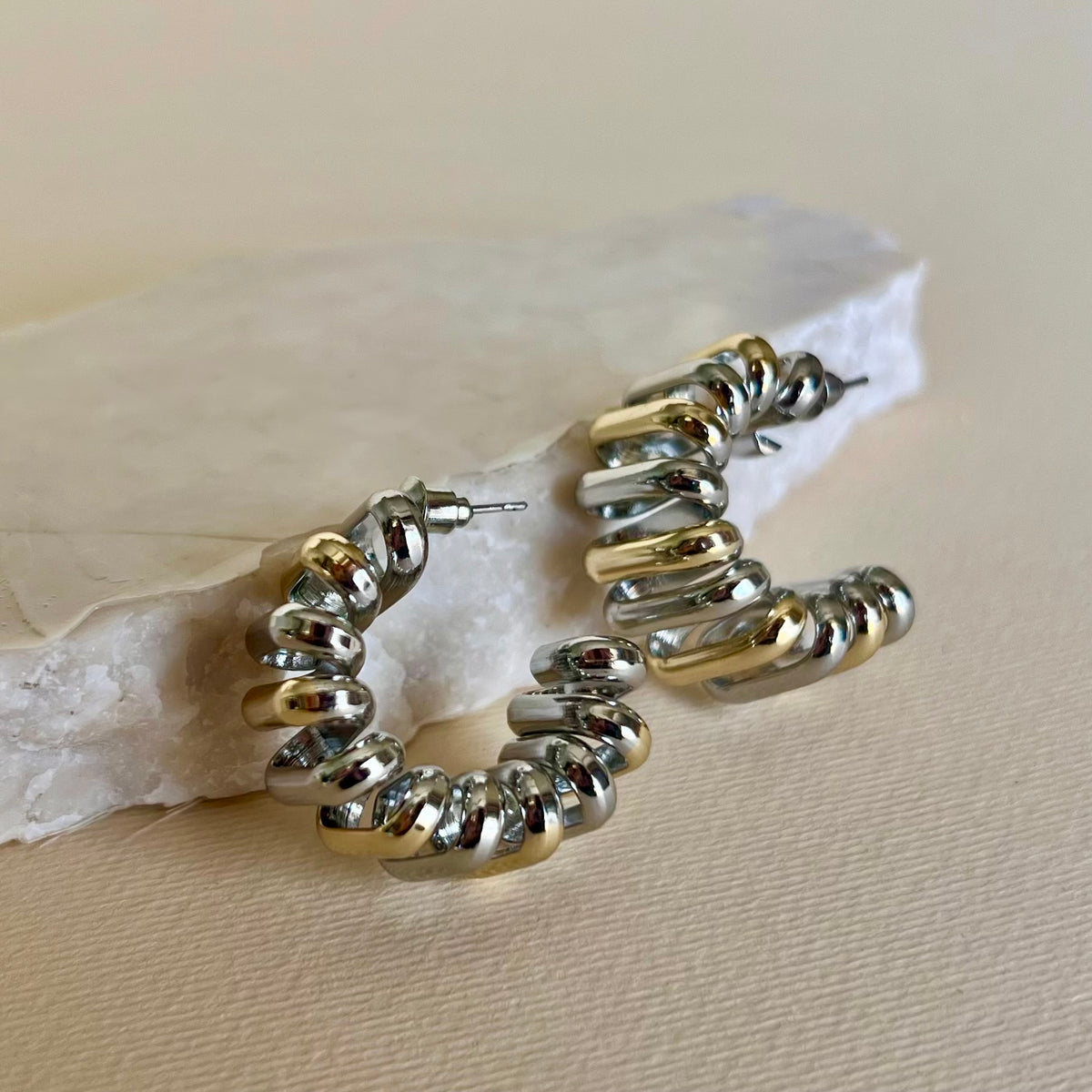 Terea 02 | Gold Plated Earrings