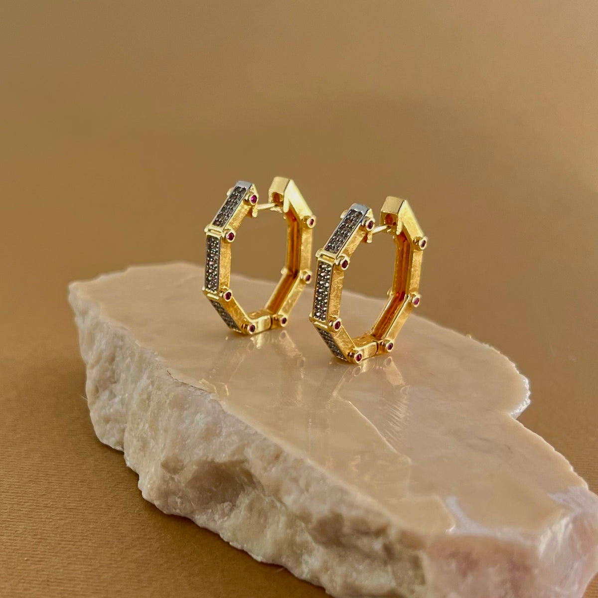 Zafira | Gold Plated Earrings