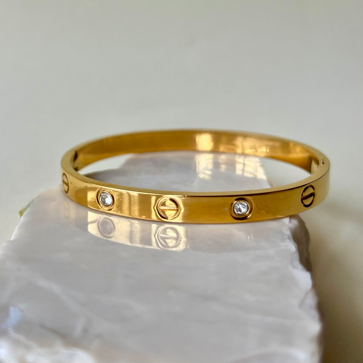 Crystal Eternity | Stainless Steel Bangle