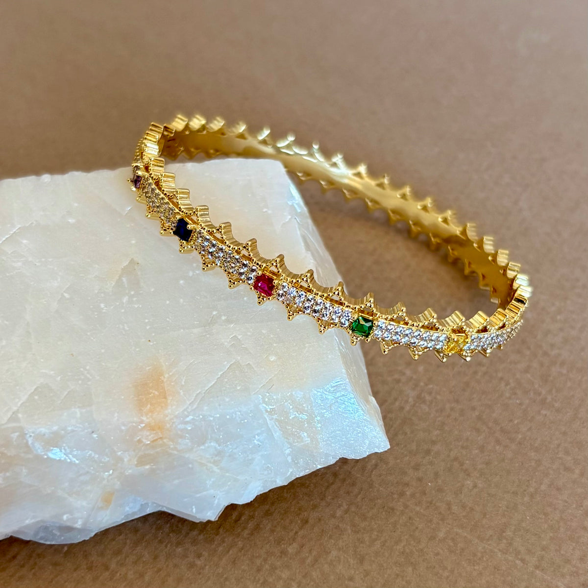 Astrelia | Gold Plated Bangle