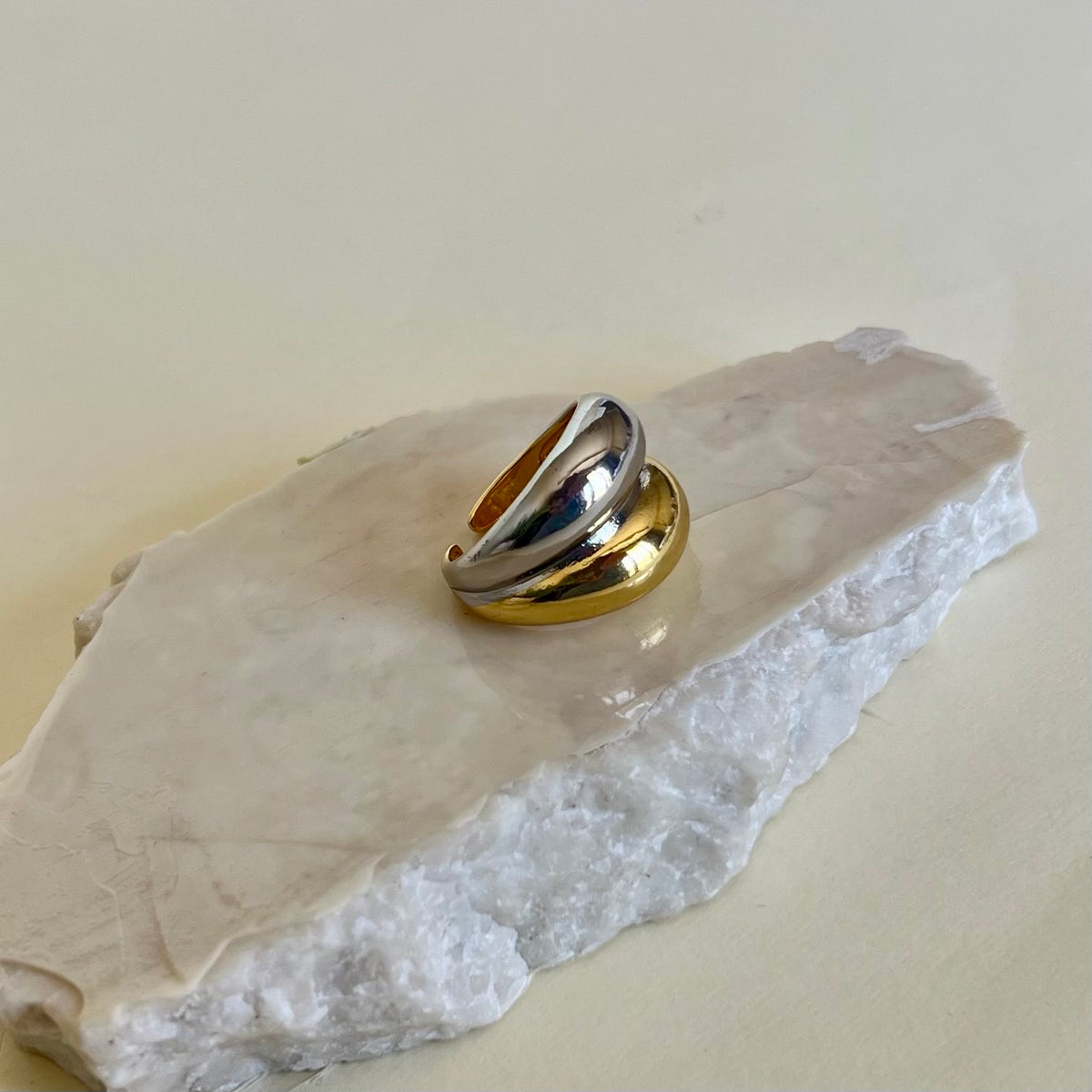 Doppio 05 | Gold Plated Ring