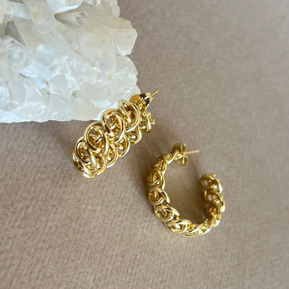 Lily | Gold Plated Earrings