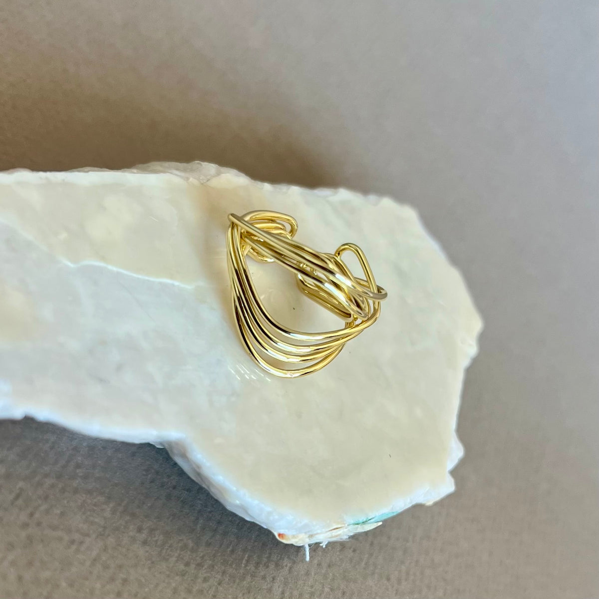 Omega | Gold Plated Ring