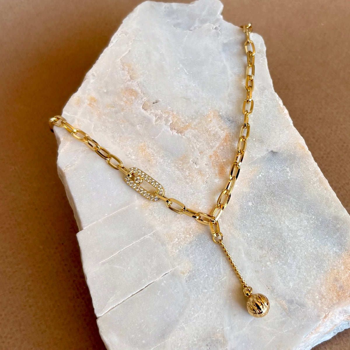 Bonk | Gold plated necklace