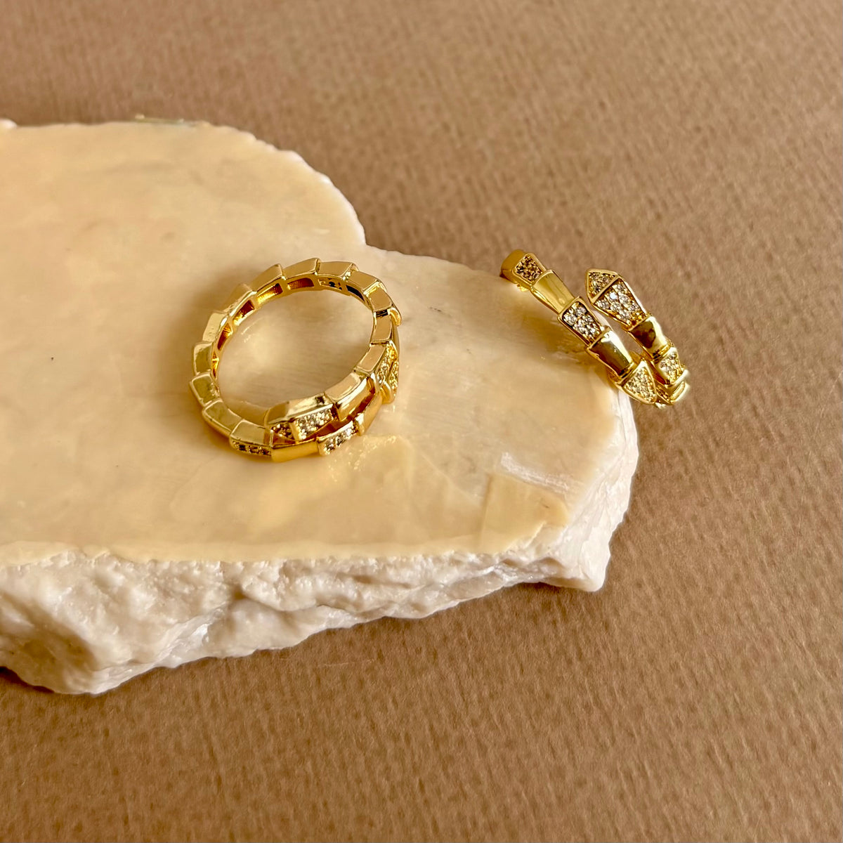 Jareliah | Gold Plated Ring
