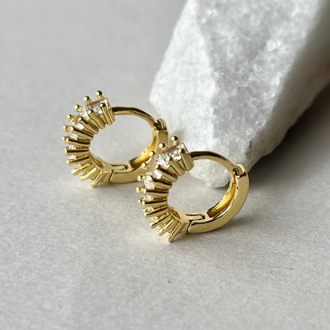 Huggies 05 | Gold Plated Earrings