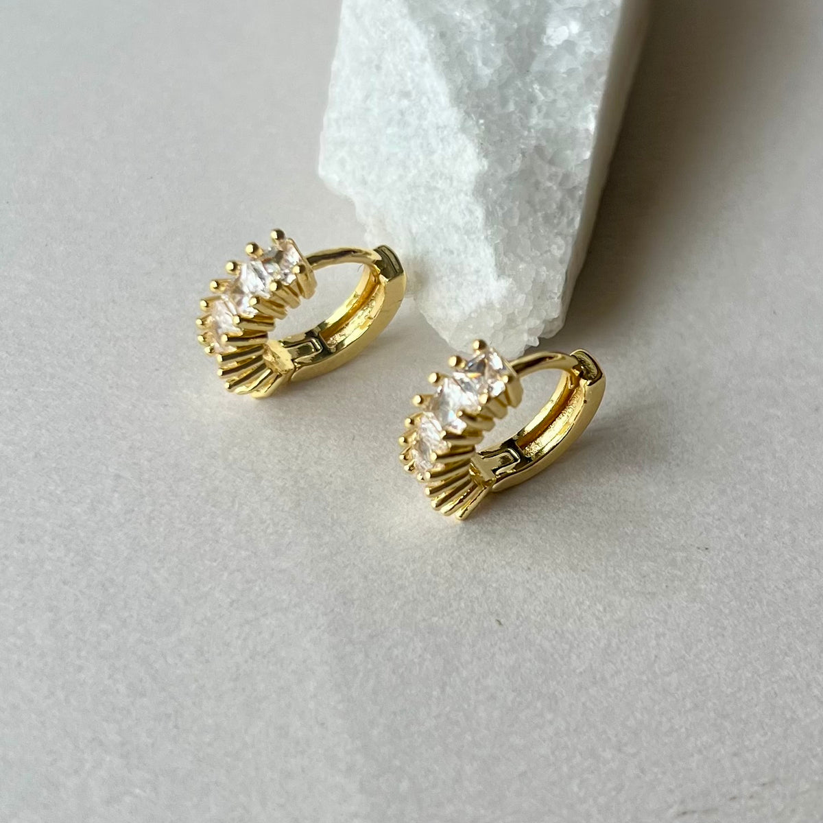 Huggies 05 | Gold Plated Earrings