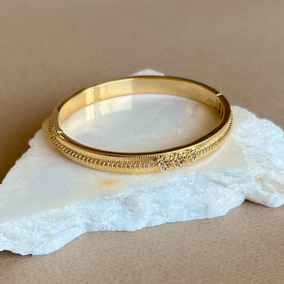 Jarella | Gold Plated Bangle