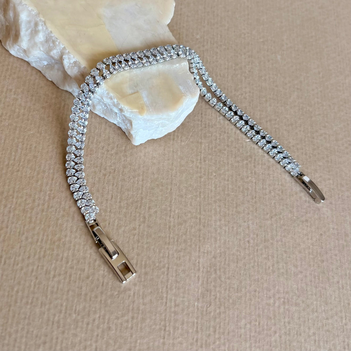 Glam's Tennis 07 | Gold Plated Bracelet