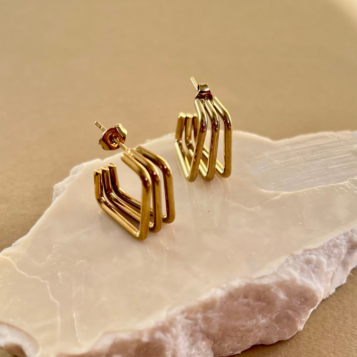 Auravia 02 | Gold Plated Earrings