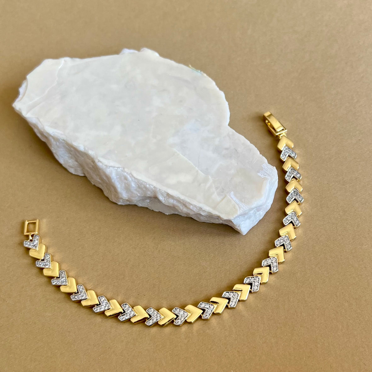 Onyx | Gold Plated Bracelet