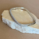 Novelis 02 | White Gold Plated Bangle