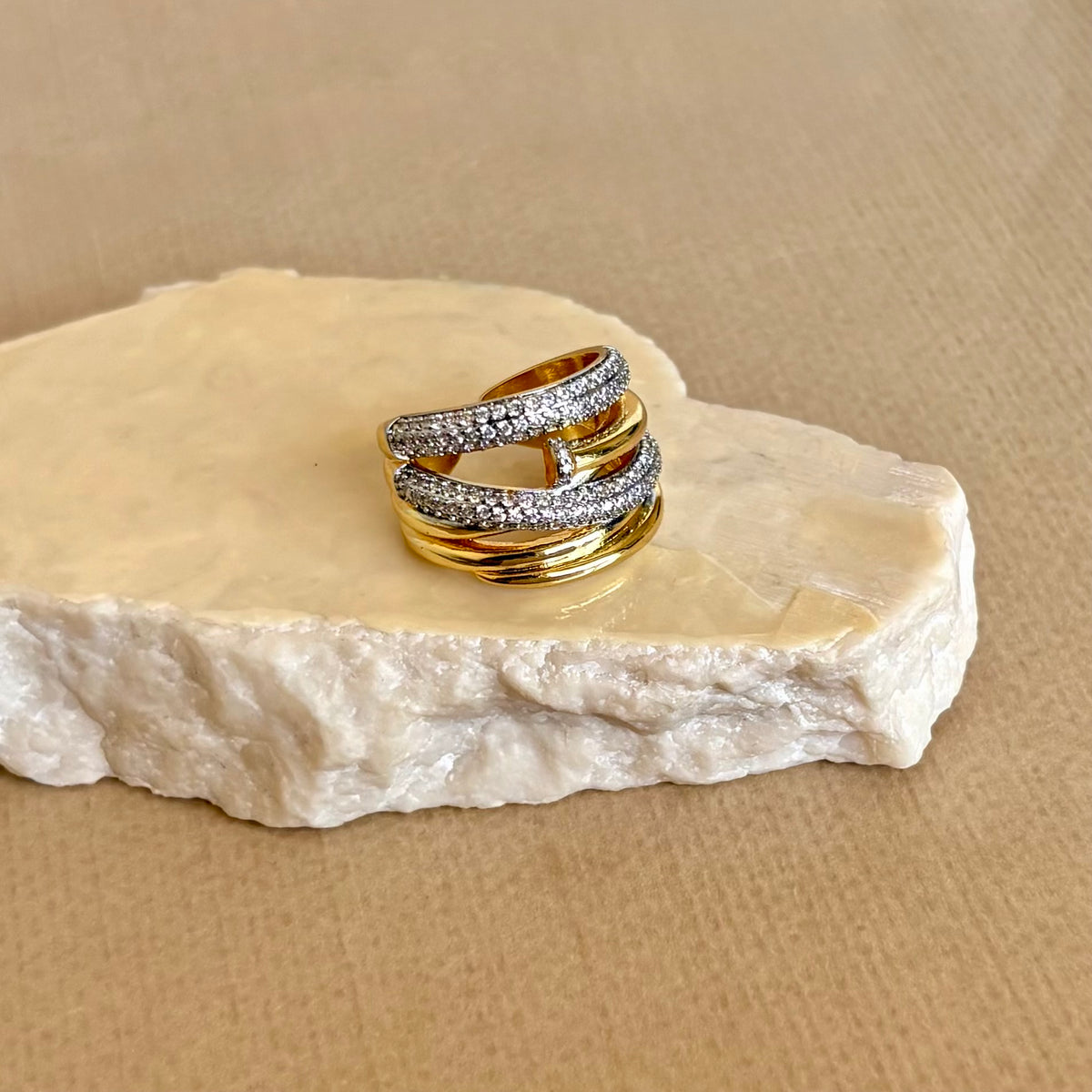 Bellune | Gold Plated Ring