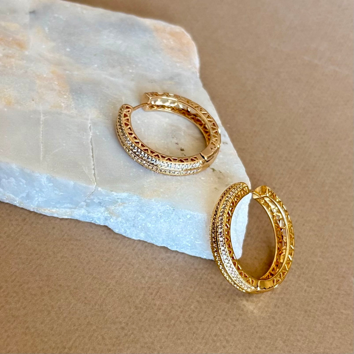 Elvarenne | Gold Plated Earrings