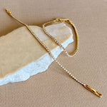 Glam's Tennis 04 | Gold Plated Bracelet