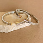 Elorine 02 | White Gold Plated Bangle