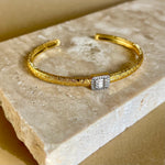 Sola 02 | Gold Plated Bangle