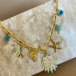 Blue Sea Spirit | Gold Plated Necklace