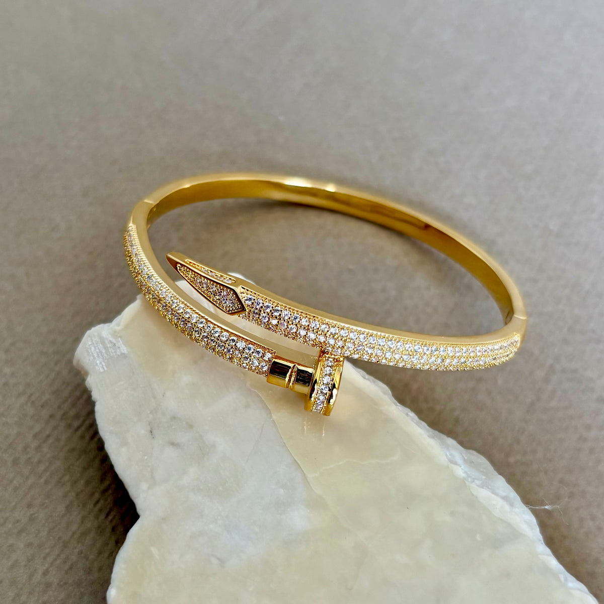 Karsel | Gold Plated Bangle