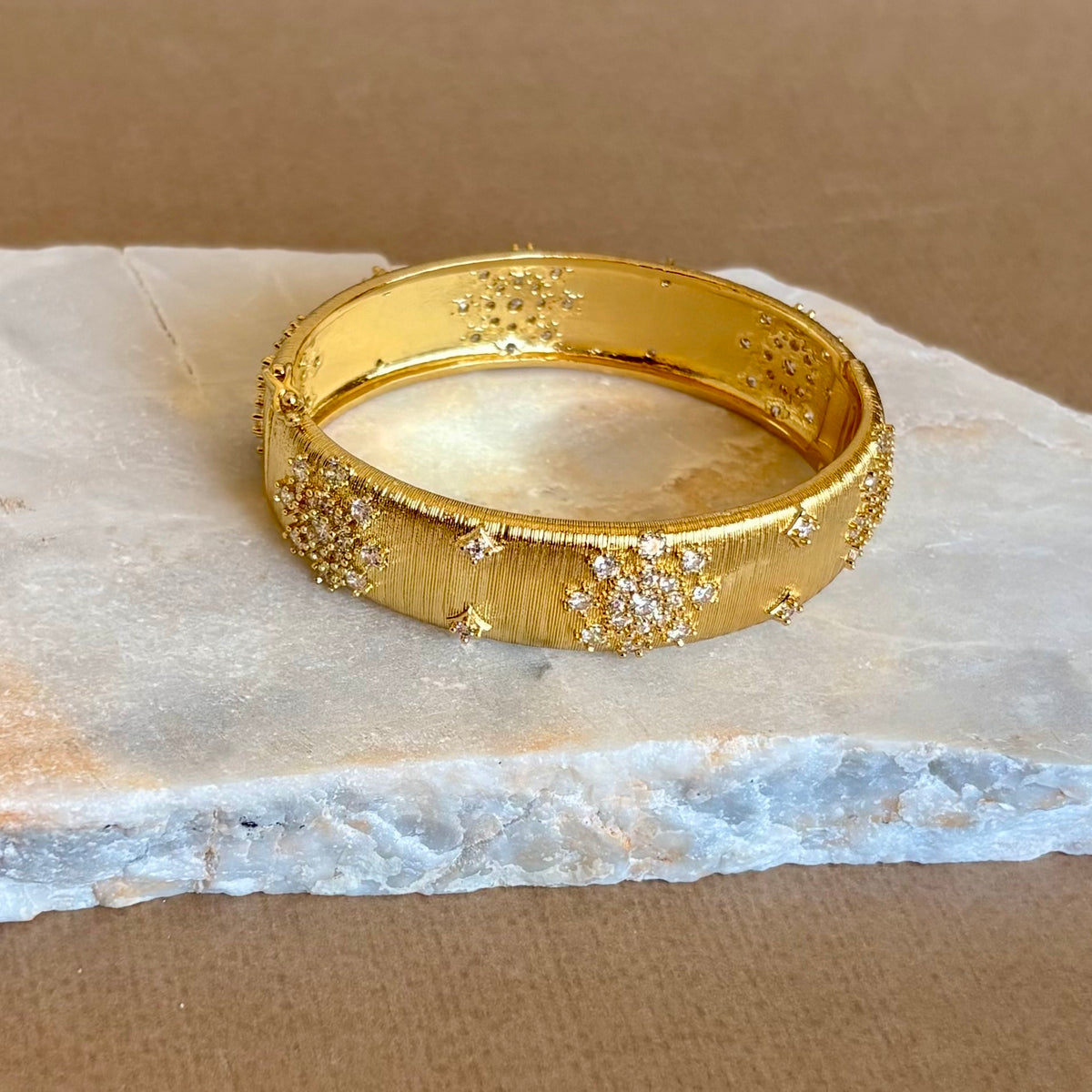 Aster | Gold Plated Bangle