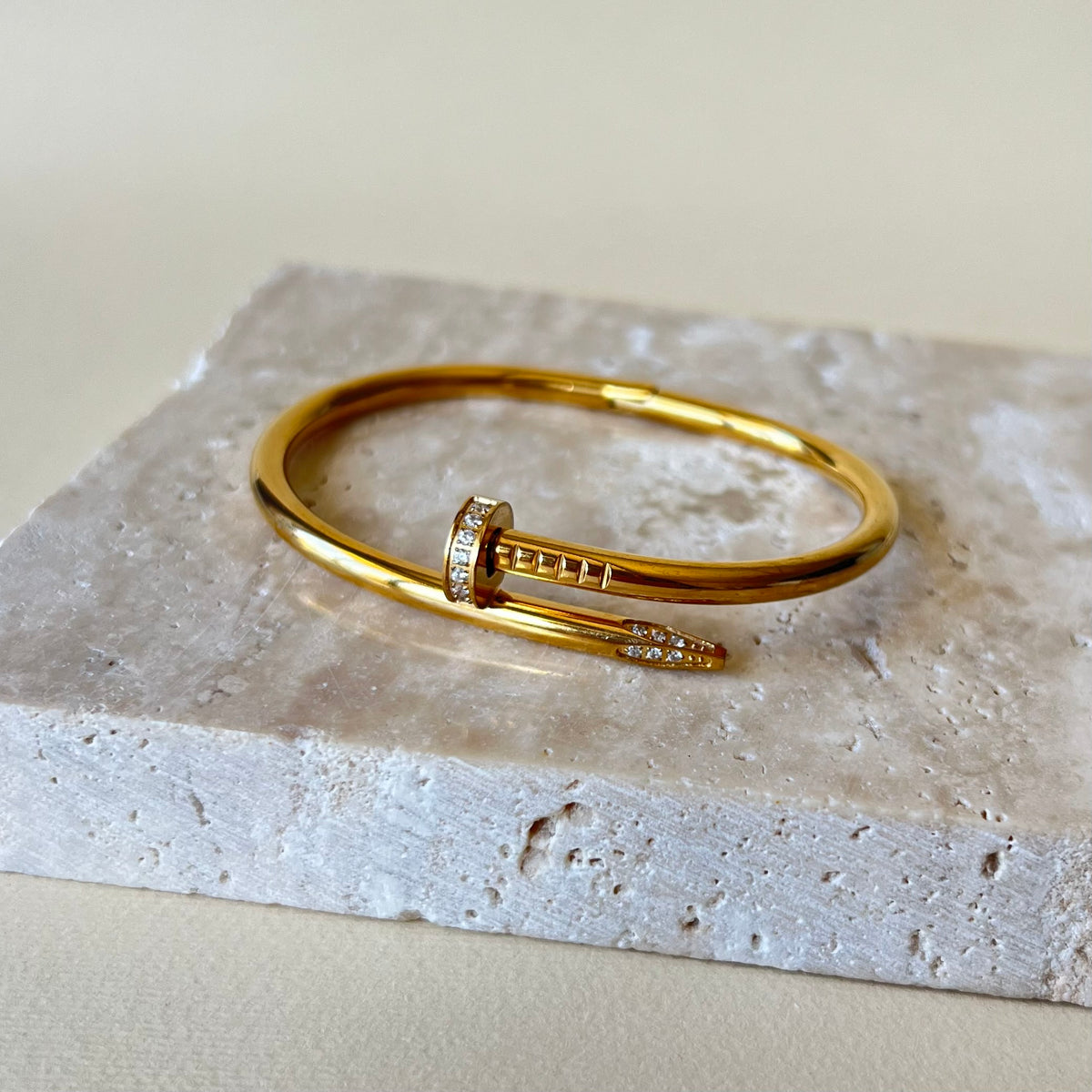 Crystal Chyodo | Gold Plated Bangle