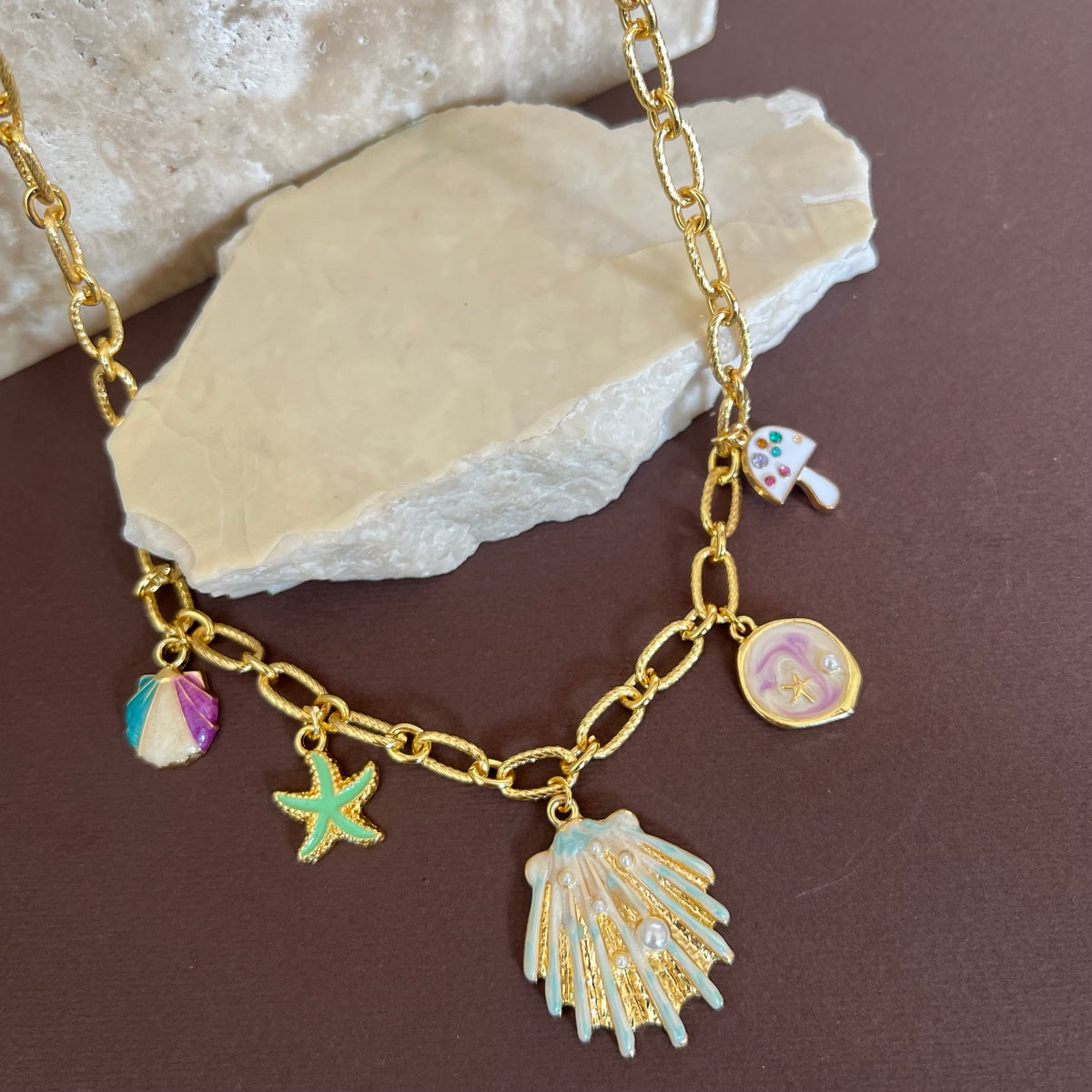 Pearl Horizon 02 | Gold Plated Necklace