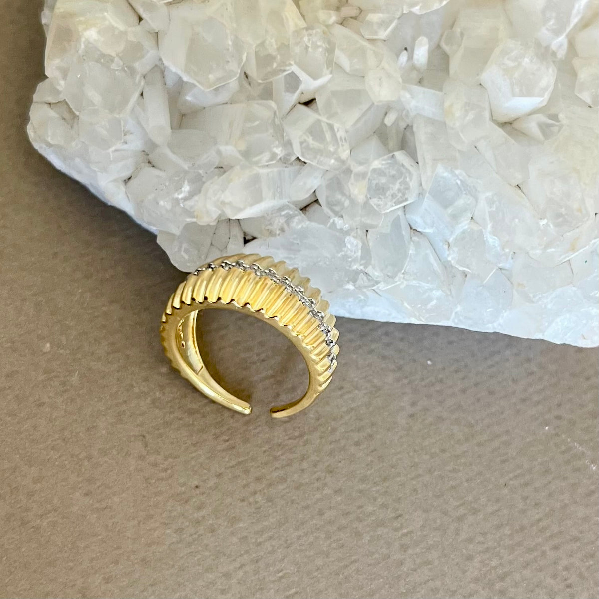 Halo | Gold Plated Ring