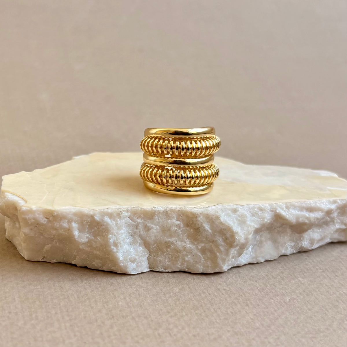 Calviro | Gold Plated Ring