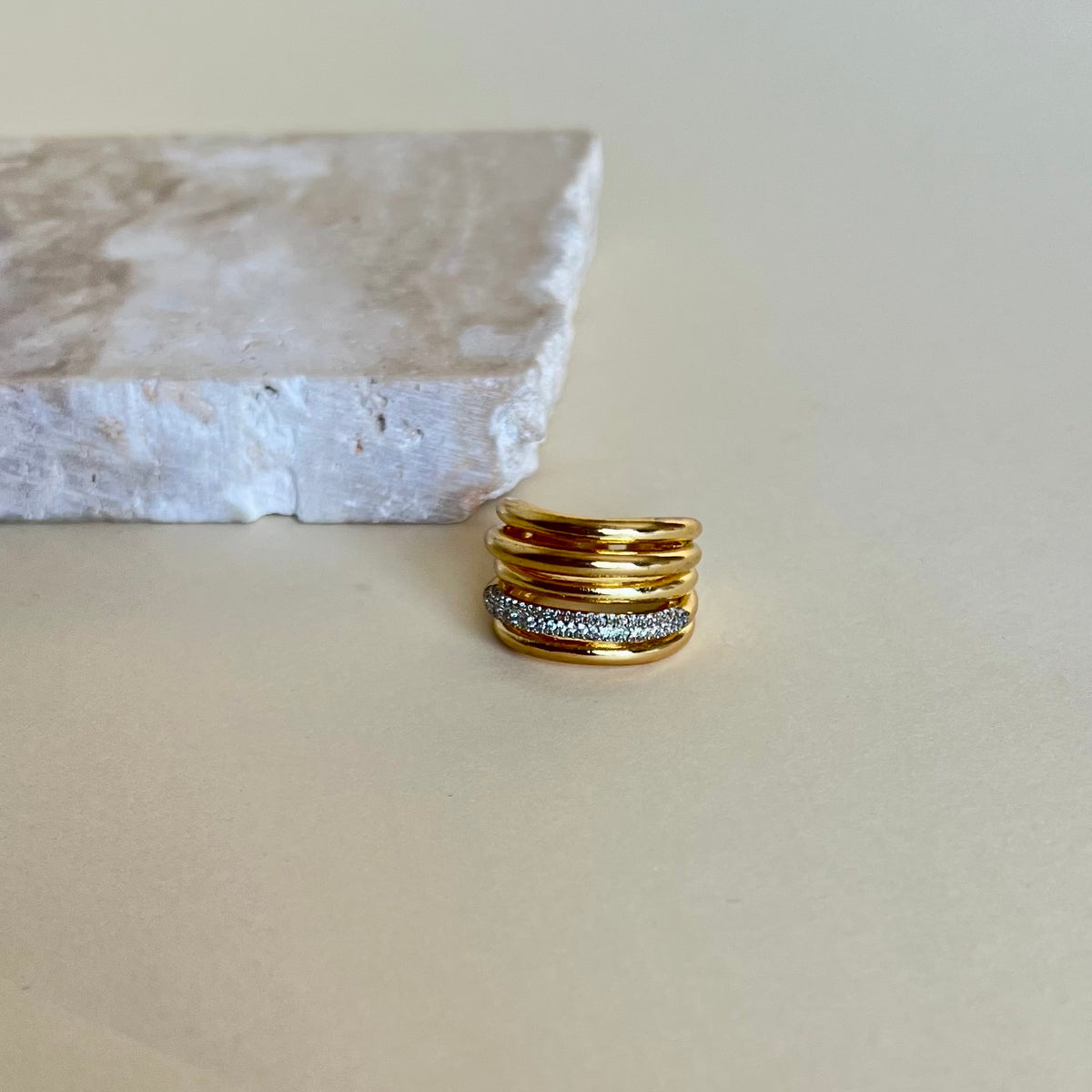 Amiya | Gold Plated Ring