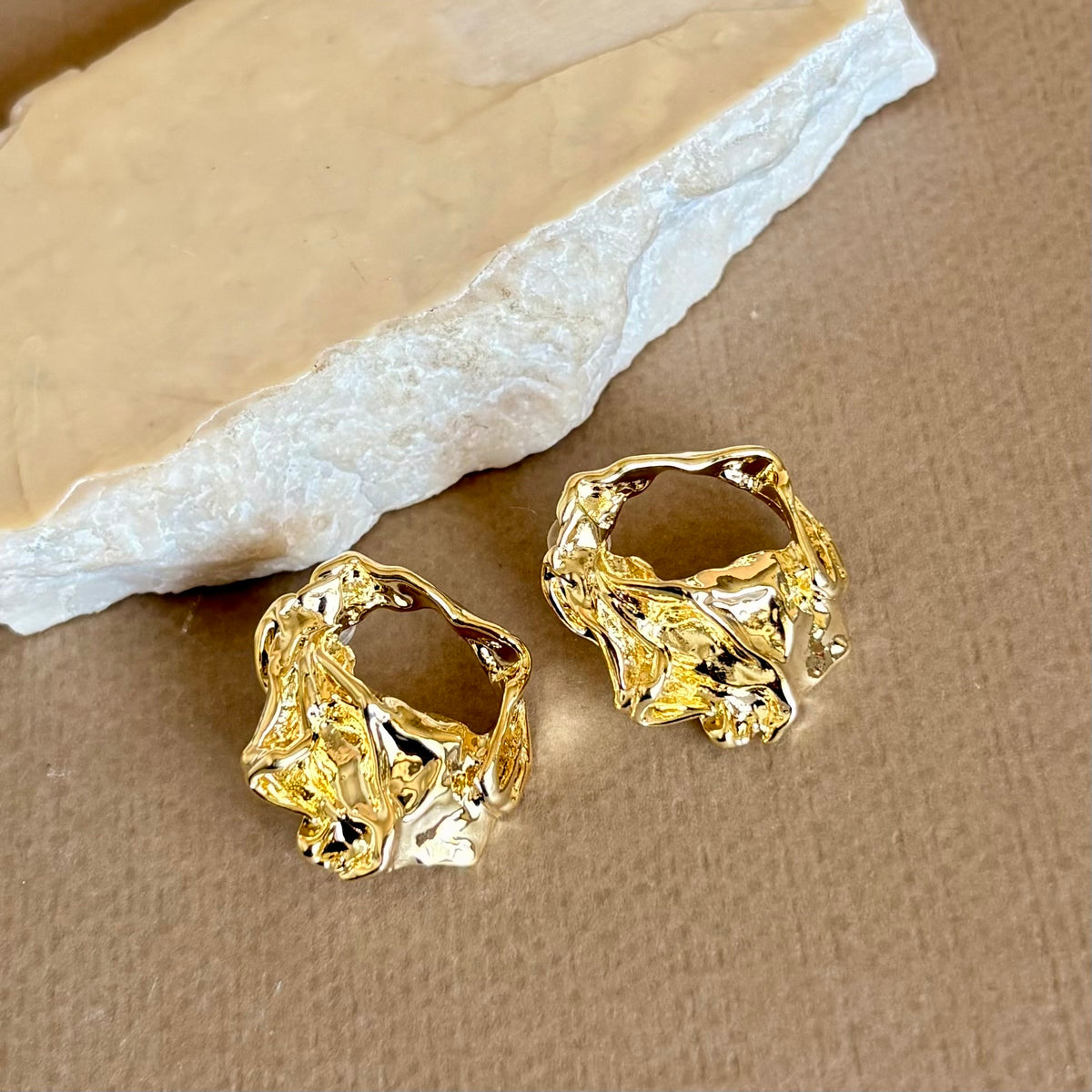 Ravona | Gold Plated Earrings