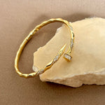 Crystal Chyodo | Gold Plated Bangle