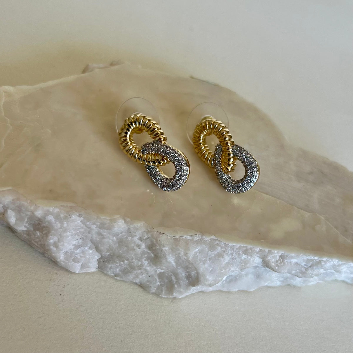 Círculos 03 | Gold Plated Earrings