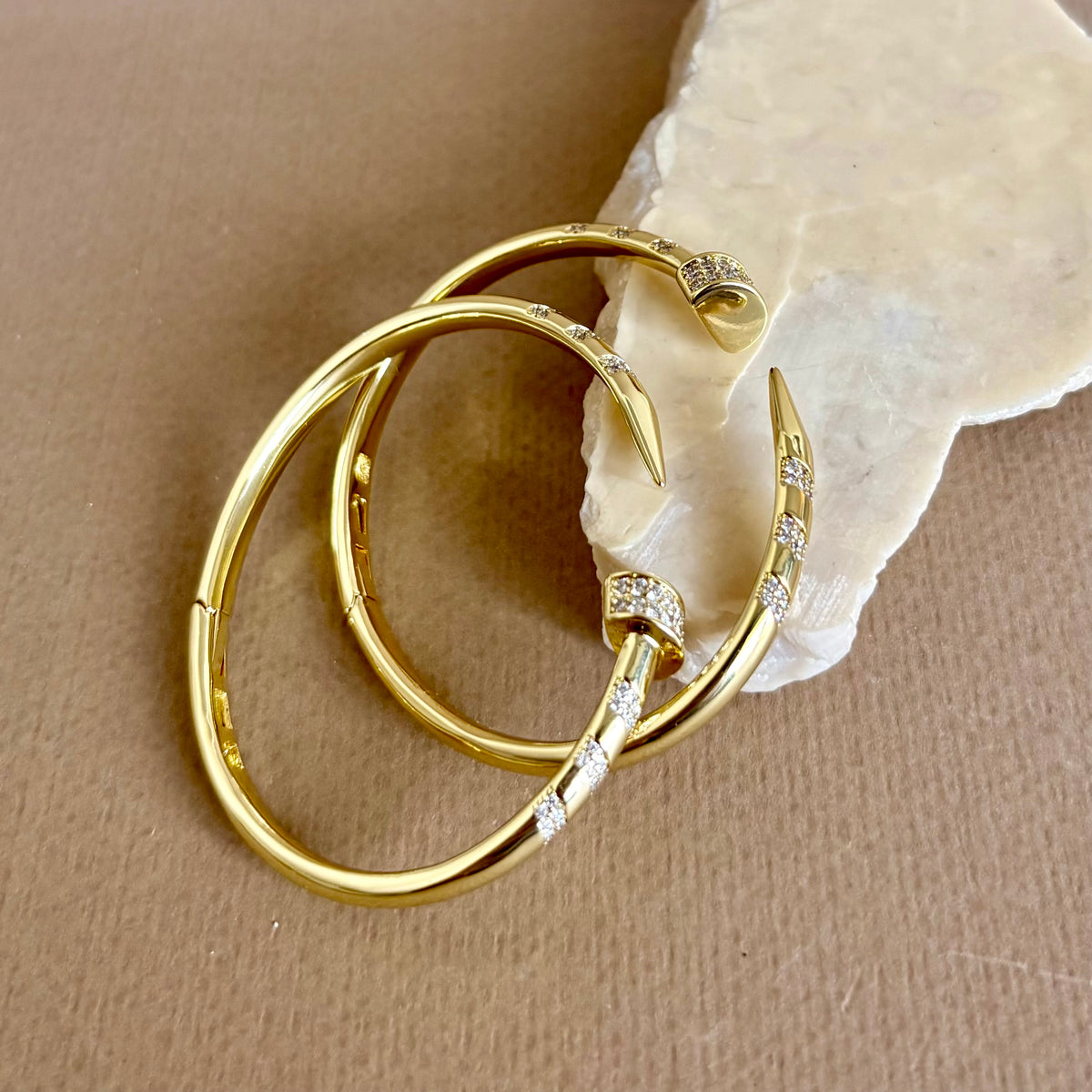 Crystal Chyodo 03 | Gold Plated Bangle