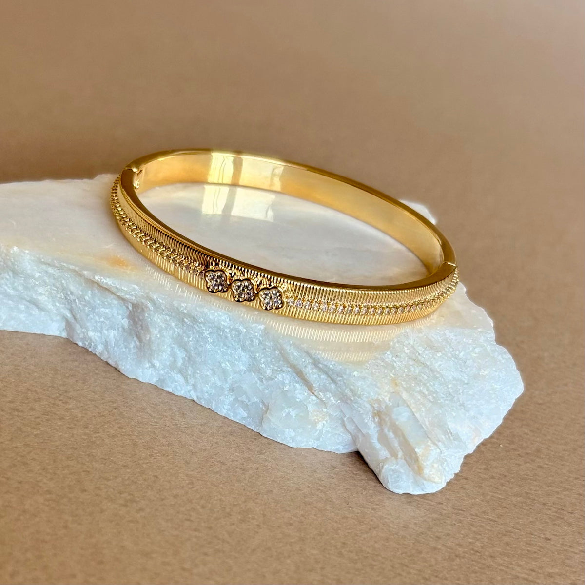 Jarella | Gold Plated Bangle