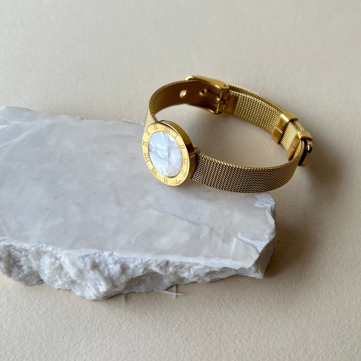 Radial | Stainless Steel Bracelet Dipped In 18K Gold Plated