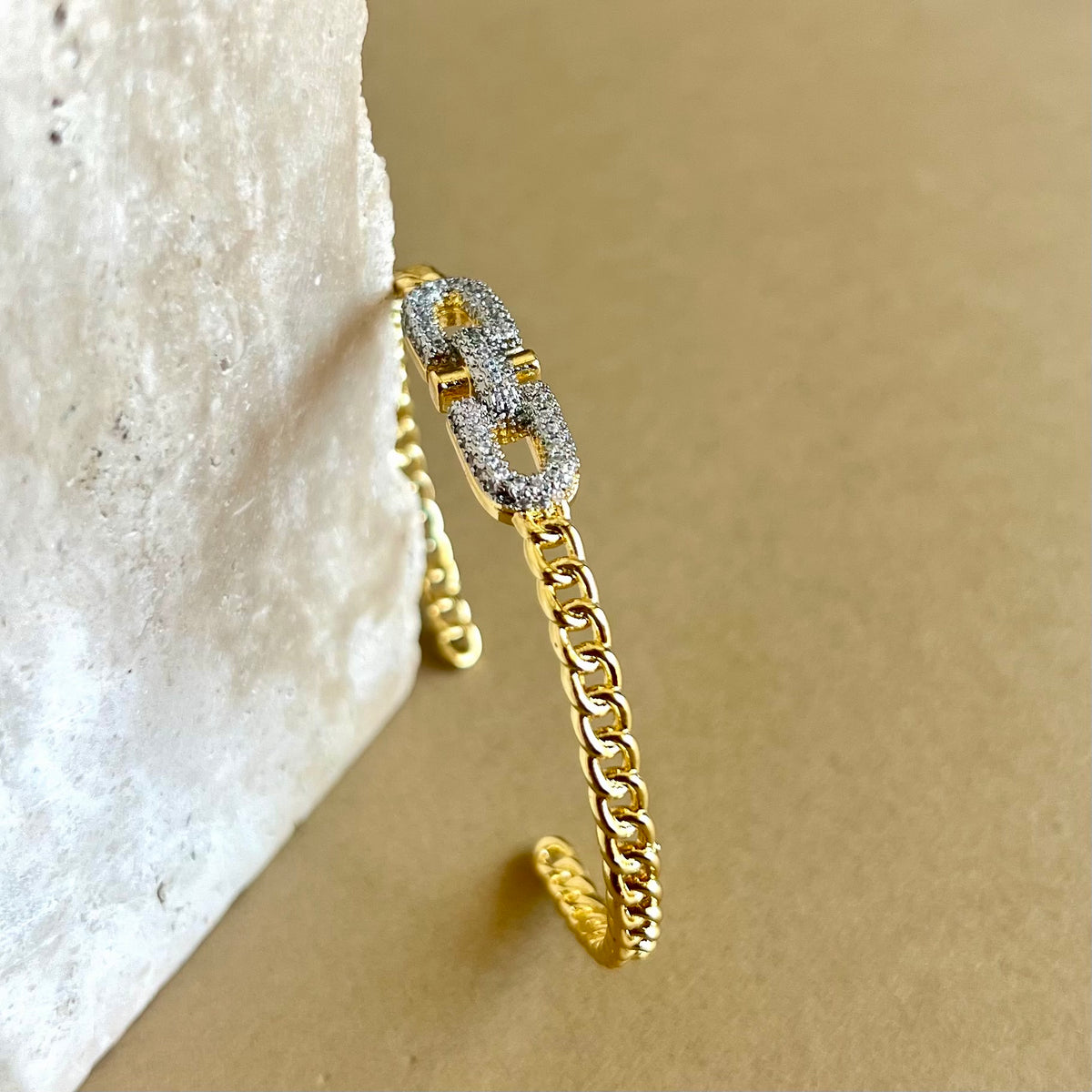 Malachite 02 | Gold Plated Bangle