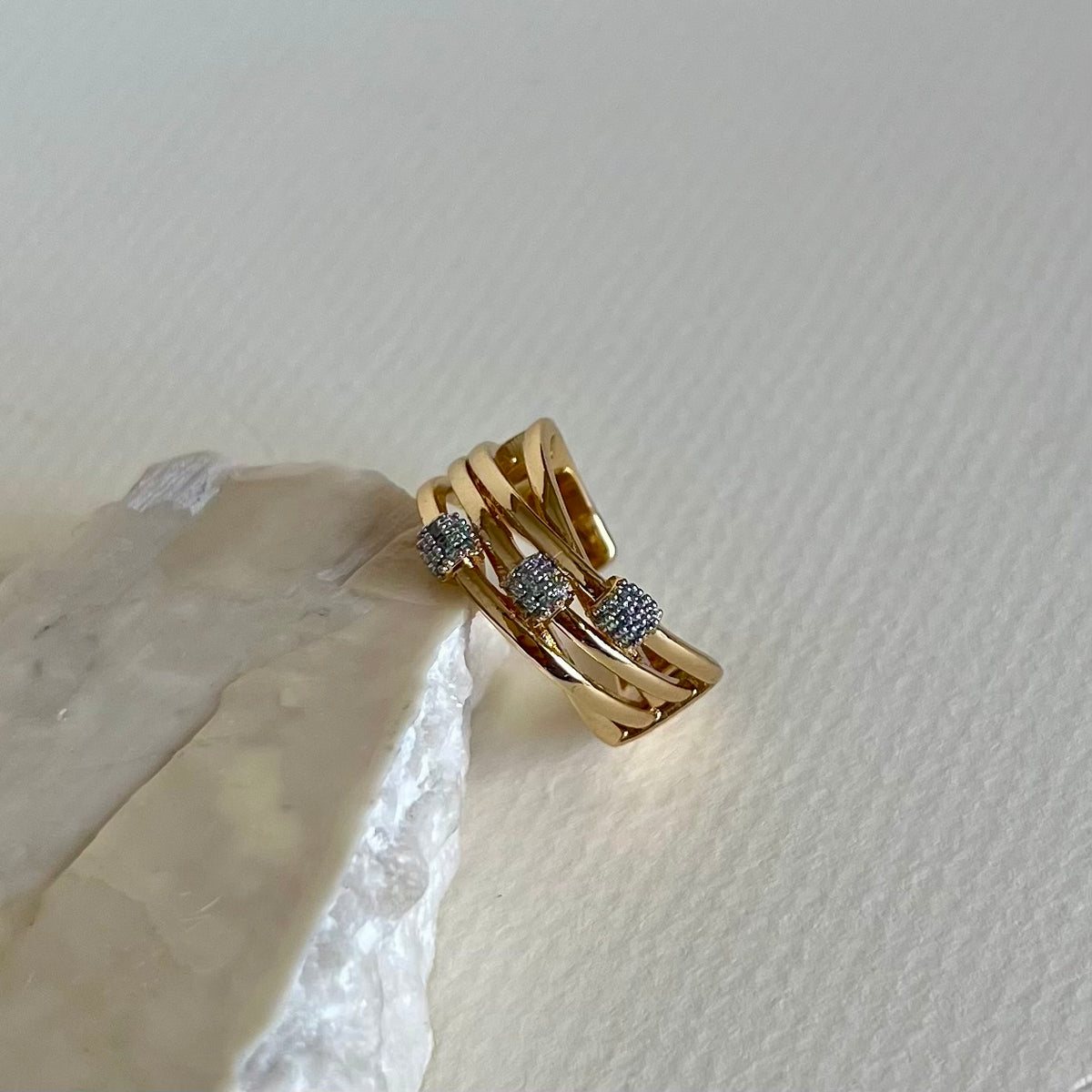 The Meg 02 | Gold Plated Ring