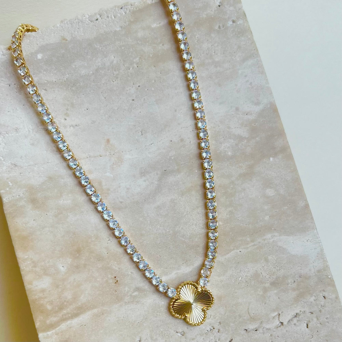 Crystal Cleef | Gold Plated Necklace